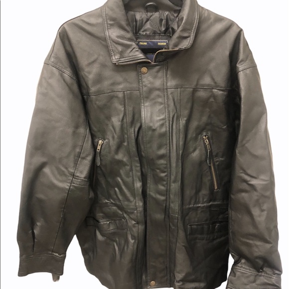GIANNI VELENTE men’s leather jacket - Picture 1 of 5